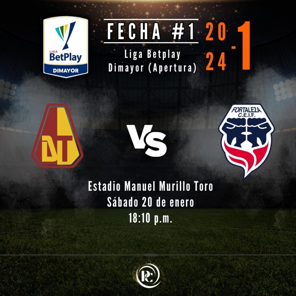 Deportes Tolima VS Fortaleza CEIF